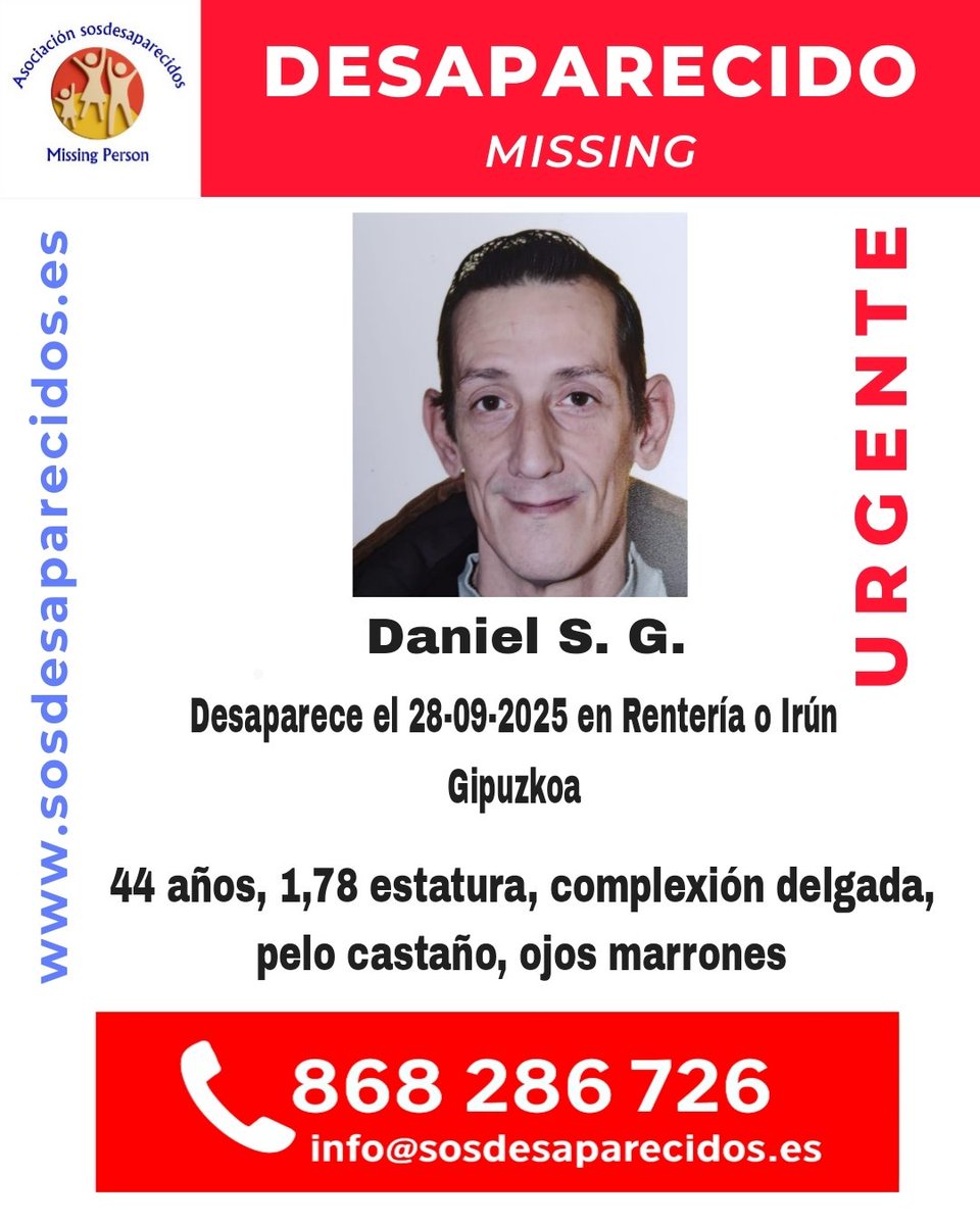 ALERTA DESAPARECIDOS (@sosdesaparecido) on Twitter photo 🆘 DESAPARECIDO
#sosdesaparecidos #Desaparecido #Missing #España #Irún #Rentería #Gipuzkoa
Fuente: sosdesaparecidos
Síguenos <a href="/sosdesaparecido/">ALERTA DESAPARECIDOS</a> 🆘 DESAPARECIDO
#sosdesaparecidos #Desaparecido #Missing #España #Irún #Rentería #Gipuzkoa
Fuente: sosdesaparecidos
Síguenos <a href="/sosdesaparecido/">ALERTA DESAPARECIDOS</a>