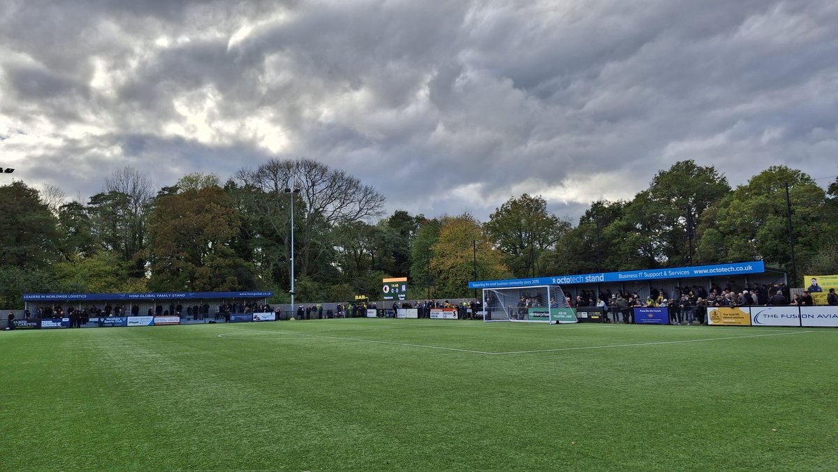 Mavaratis's tweet image. First home match for weeks...hopefully the gathering clouds are not an omen! #horshamfc