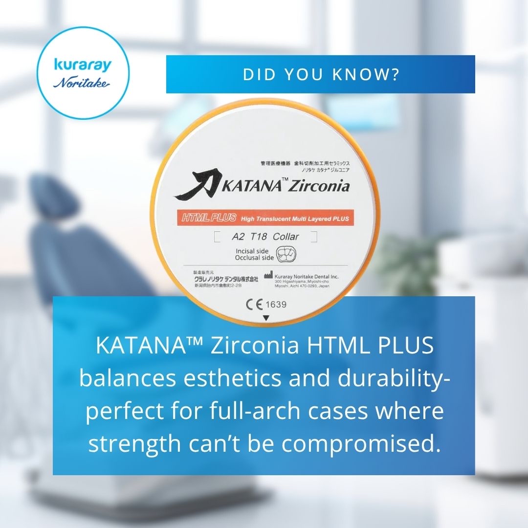 kuraraydentalus's tweet image. Did you know this about our KATANA Zirconia HTML Plus?

#katana #dentallab #dentallabtech #dentistry #dental #dentalzirconia #estheticdentistry #noritake #kuraray #dentaltechnology #dentalinnovation