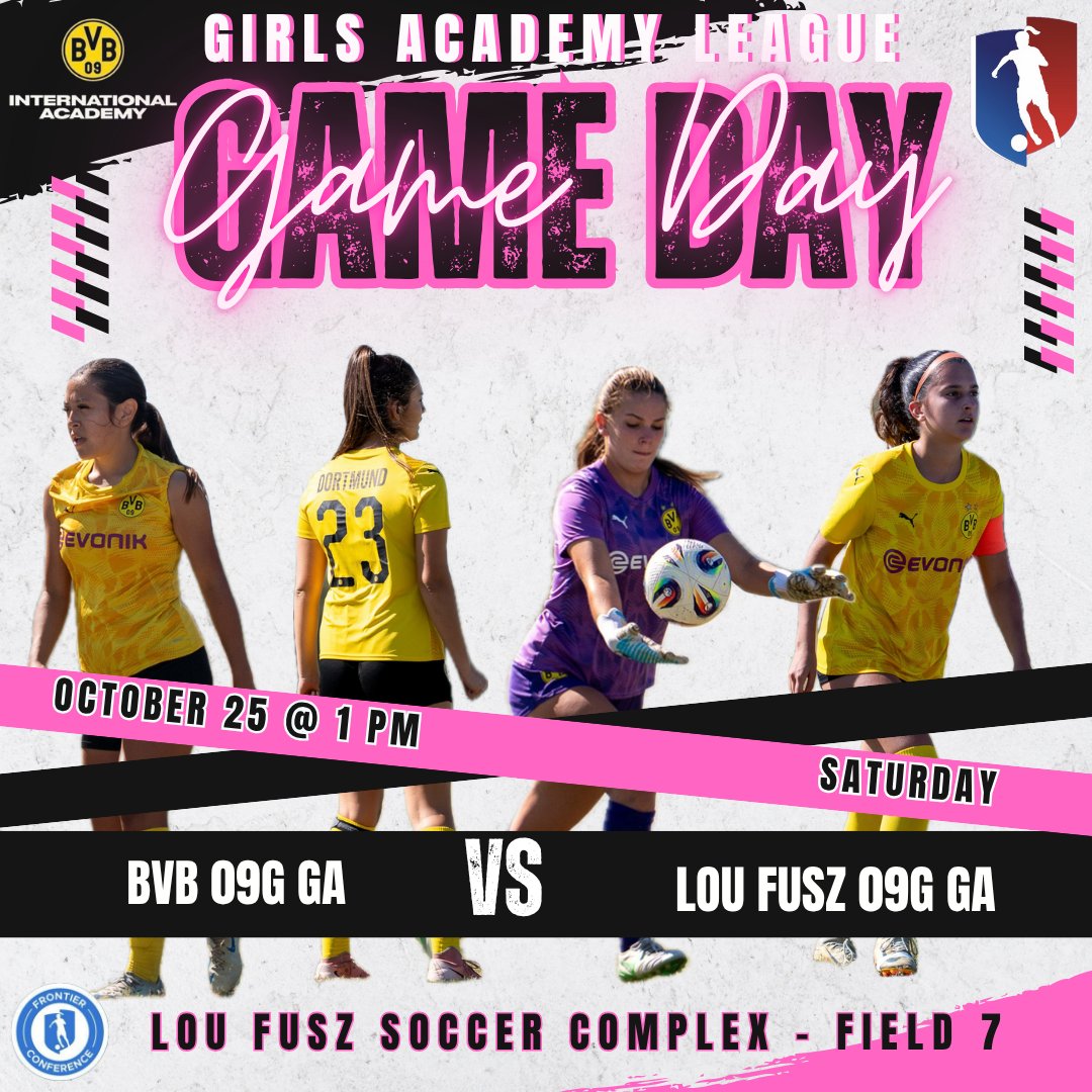 It’s Game Day! Let’s go BVB! 🖤💛 <a href="/GAcademyLeague/">Girls Academy</a> <a href="/bvbiantx/">BVB International Academy North Texas</a> <a href="/bvbiaa/">BVB IA North Amercia</a> <a href="/girlssoccernet/">Girls Soccer Network</a> <a href="/ImYouthSoccer/">ECNL/GA/Recruiting/College Soccer</a> <a href="/TopDrawerSoccer/">TopDrawerSoccer</a> <a href="/PrepSoccer/">Prep Soccer ⚽️</a>  <a href="/PrepSoccerTX/">Prep Soccer Texas</a> #bvb09gga #soccer #soccergirls #soccerrecruit #letsgo #girlsacademyleague