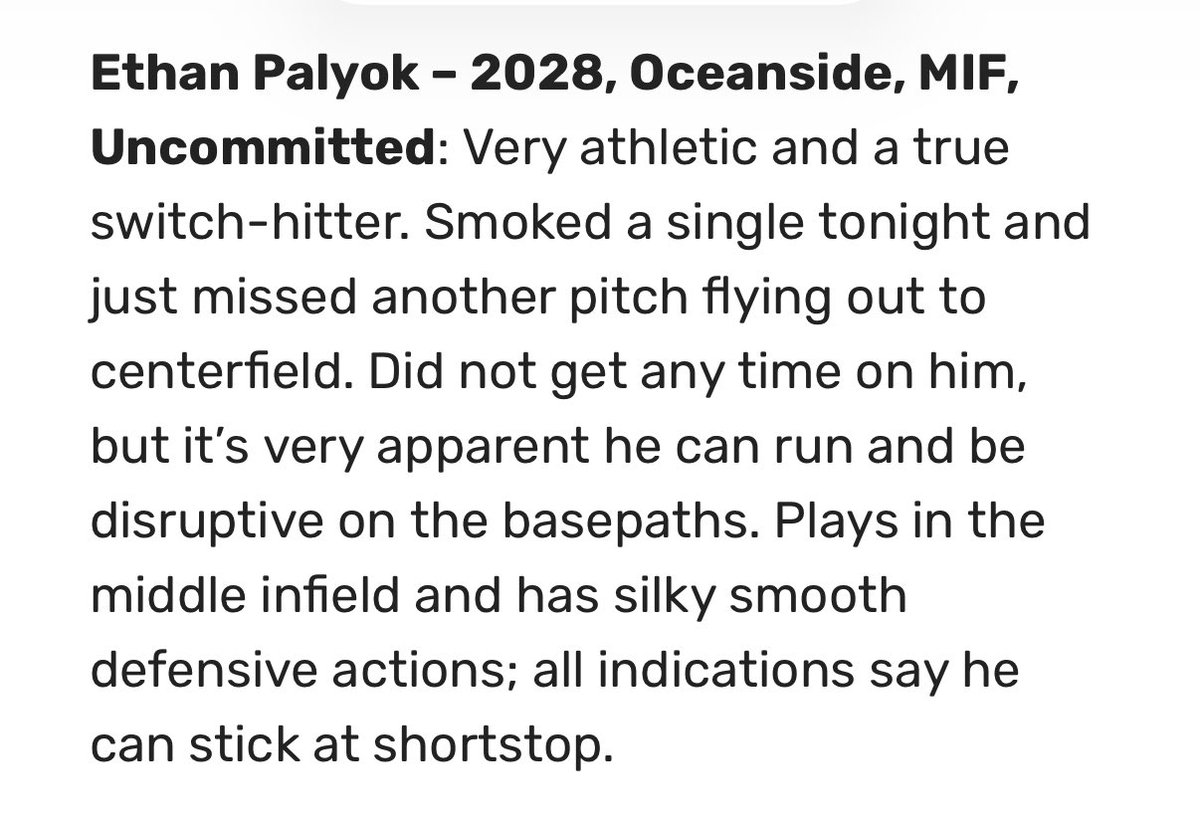 Our guys with a few solid write ups from the <a href="/diamondprospect/">Diamond Prospects</a> DP Underclassmen Game Thursday @ CofC. 
Still so much to build on and so much potential with both. Progressing each year is key. Both of them work hard and get better every season. Keep following 
<a href="/NolanA_123/">Nolan Alexander</a> and