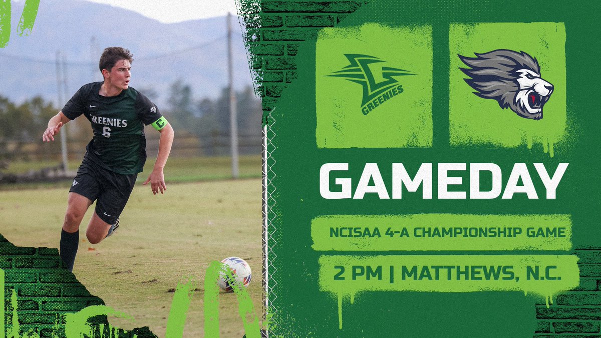 It’s a state-championship gameday for Greenie soccer.

Christ School (19-1) plays at Covenant Day (15-4-1) at 2 p.m. for the NCISAA 4-A title.

If you are making the trip down, please note that the game is at Warner Park, 515 Matthews Township Parkway, Matthews.