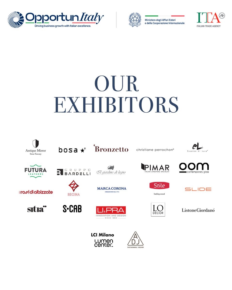 𝗧𝗵𝗲 𝗙𝘂𝘁𝘂𝗿𝗲 𝗼𝗳 𝗟𝘂𝘅𝘂𝗿𝘆 𝗗𝗲𝘀𝗶𝗴𝗻 𝗶𝘀 '𝗠𝗮𝗱𝗲 𝗶𝗻 𝗜𝘁𝗮𝗹𝘆.' 🇮🇹 𝗝𝗼𝗶𝗻 𝘂𝘀 𝗮𝘁 𝗗𝗼𝘄𝗻𝘁𝗼𝘄𝗻 𝗗𝗲𝘀𝗶𝗴𝗻 𝟮𝟬𝟮𝟱!

We are thrilled to announce that the Italian Trade Agency is returning to the Middle East's leading design fair! From 5–9 November at