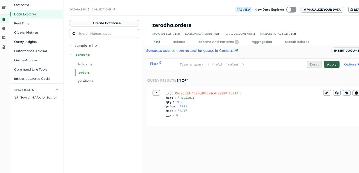 Sufiyan_Dev's tweet image. 🚀 Day 27 of #100DaysOfCode
Finally completed my Zerodha Clone Project💻
Only user authentication and deployment left to wrap it up 🎯
#WebDev #ReactJS #CodingJourney
