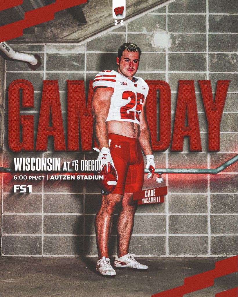 BadgerFootball's tweet image. game day in the PNW 🌧️