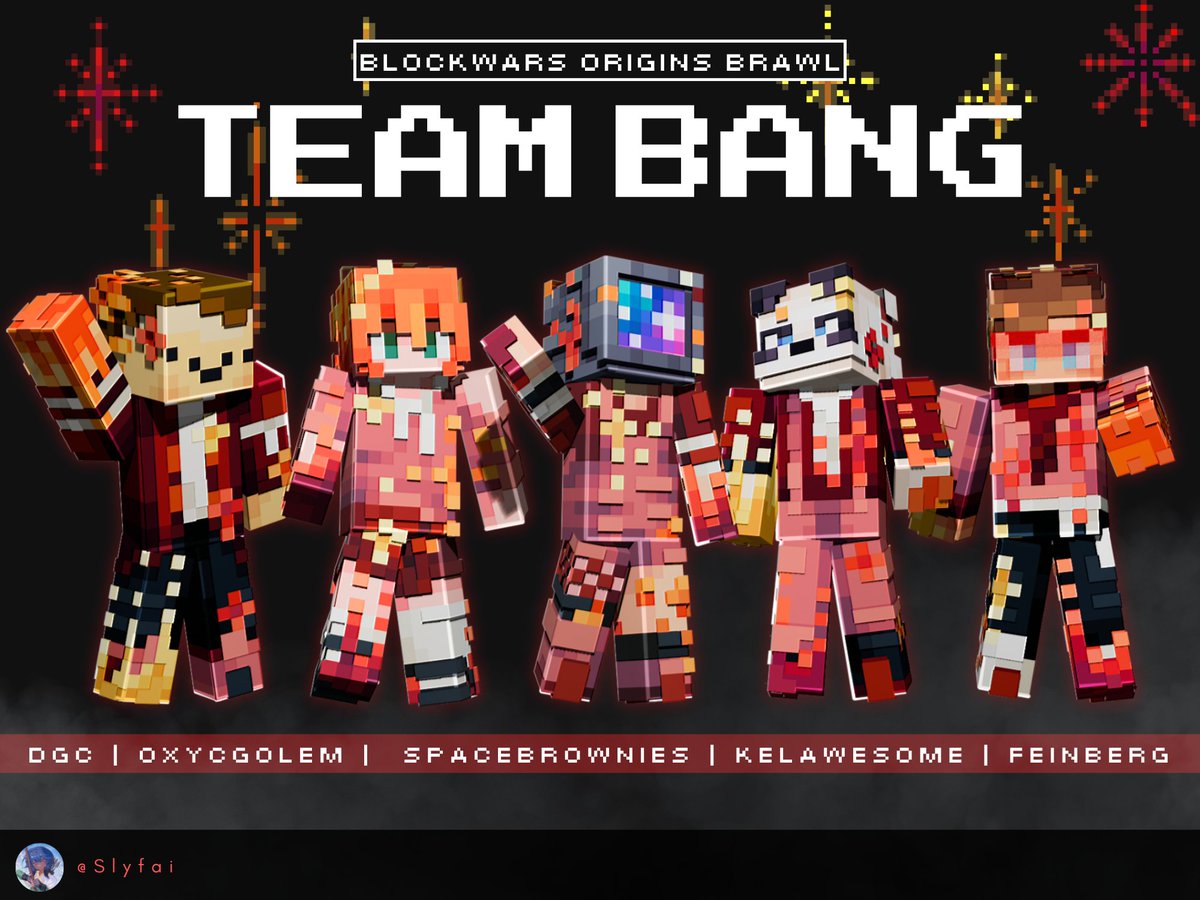 BANGGGGGG 💥💥💥!!!!
Blockwars Origins Brawl - Team Bang

--
[ <a href="/dGcYT_/">dGc</a> <a href="/OxyCGolem/">Oxy | Robot Vtuber ⚙️🍰</a> <a href="/spacebr0wnies/">space brownie 🌌 comms closed</a> <a href="/kelawesome_/">kel</a> <a href="/feinberg_mc/">Feinberg</a> ]
