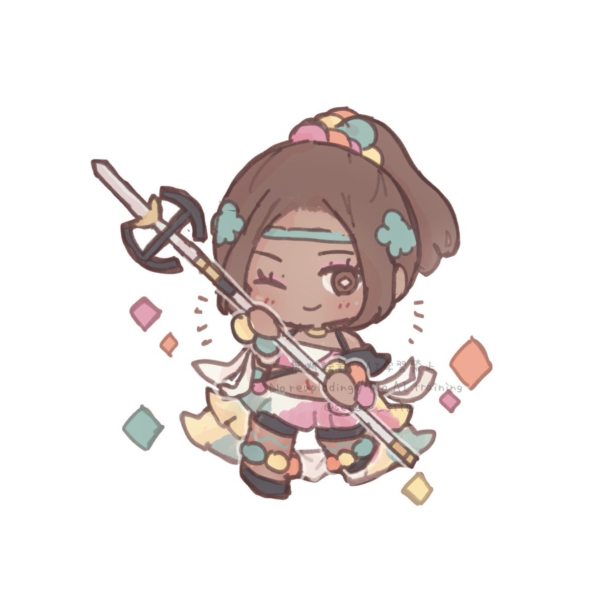 #FE版深夜の真剣お絵描き60分一本勝負
歩兵槍系統職：ミスティラ