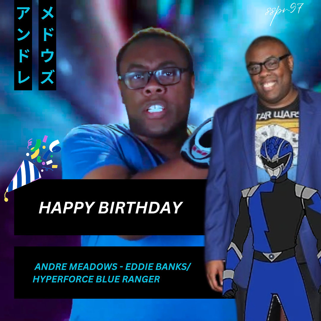 sspr97's tweet image. Happy 47th Birthday to Hyperforce Blue Ranger a.k.a. Andre Meadows ♏️🎉🎂

@blacknerd 

#PowerRangers #Hyperforce #Scorpio
