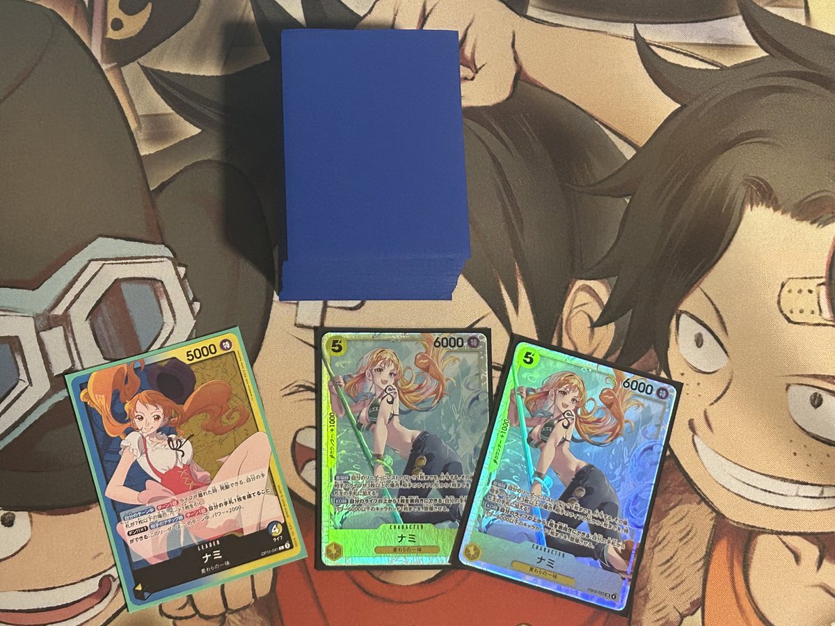 tatatata_pp's tweet image. 最近ワンピのモチベ上がってきたから青黄ナミ作った🟦🟡