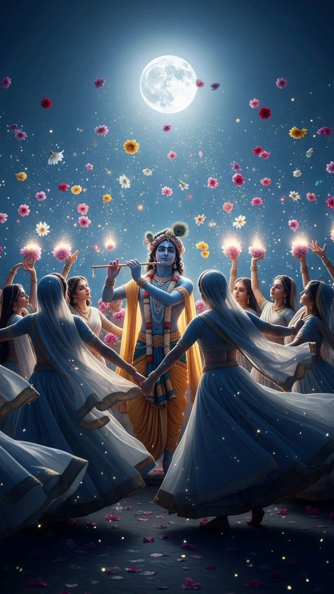 श्याम के रंग में रंग जाए ये शाम,
बाँसुरी की धुन करे मन को आराम।

Jai shree Krishna 🙏🎉