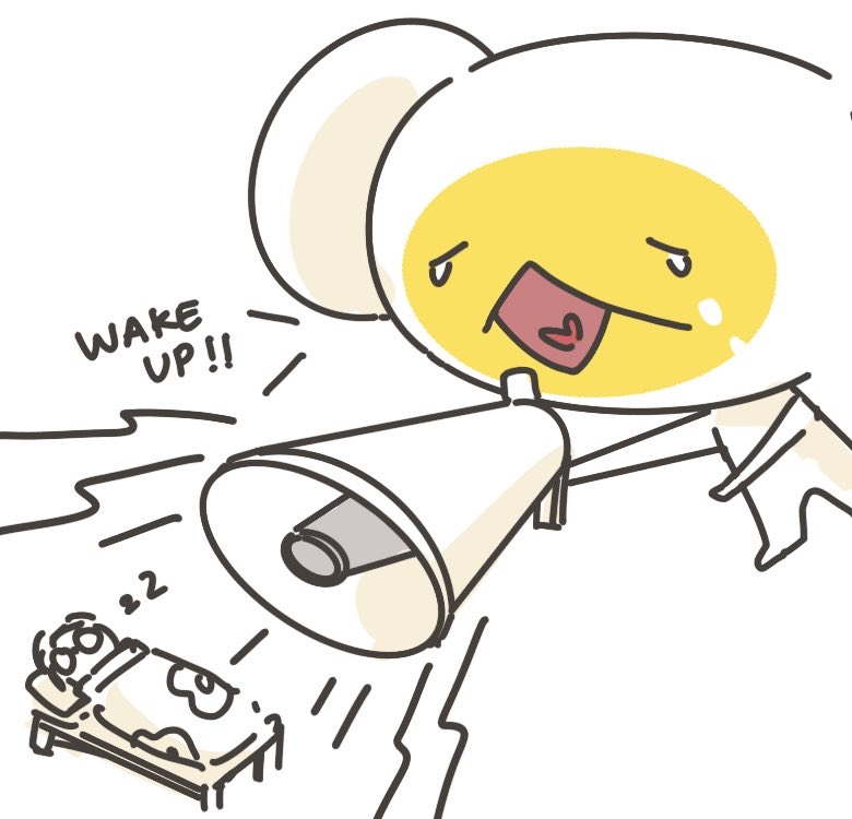 起きろー！(:˒[￣]📢 (ˊ〇ˋ*)

#kaepix
