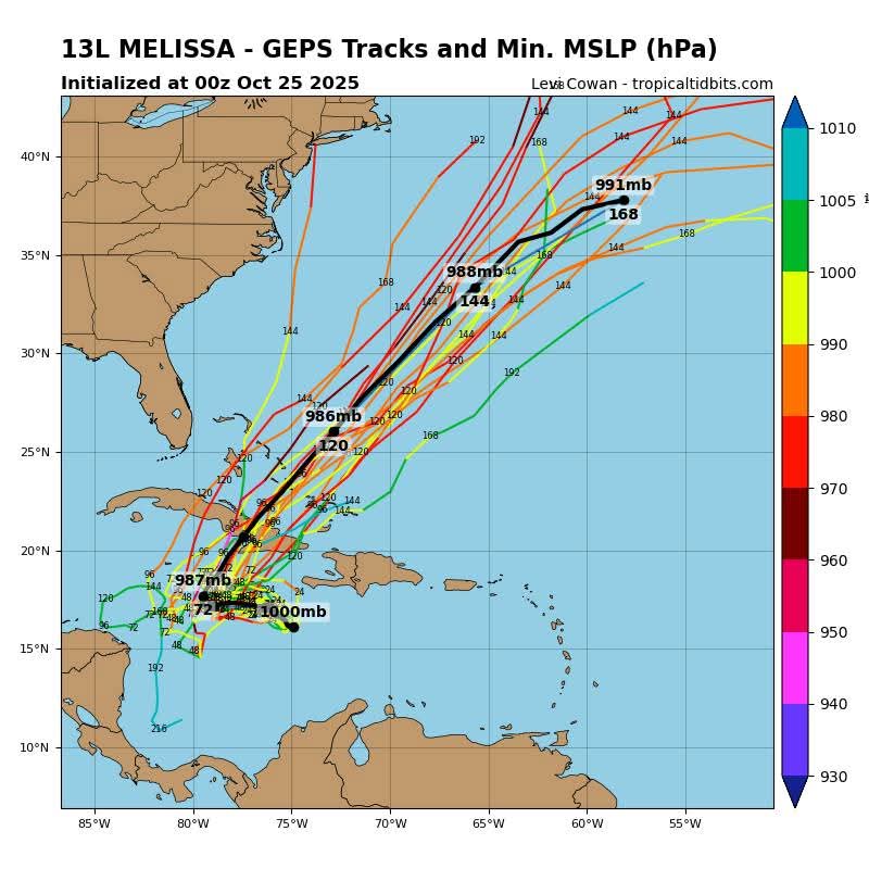🌀 Tormenta tropical #Melissa se intensifica y amenaza.

🗣️ El pueblo debe extremar las medidas de precaución y seguir rigurosamente las orientaciones oficiales.
#PreparadosYAlerta
