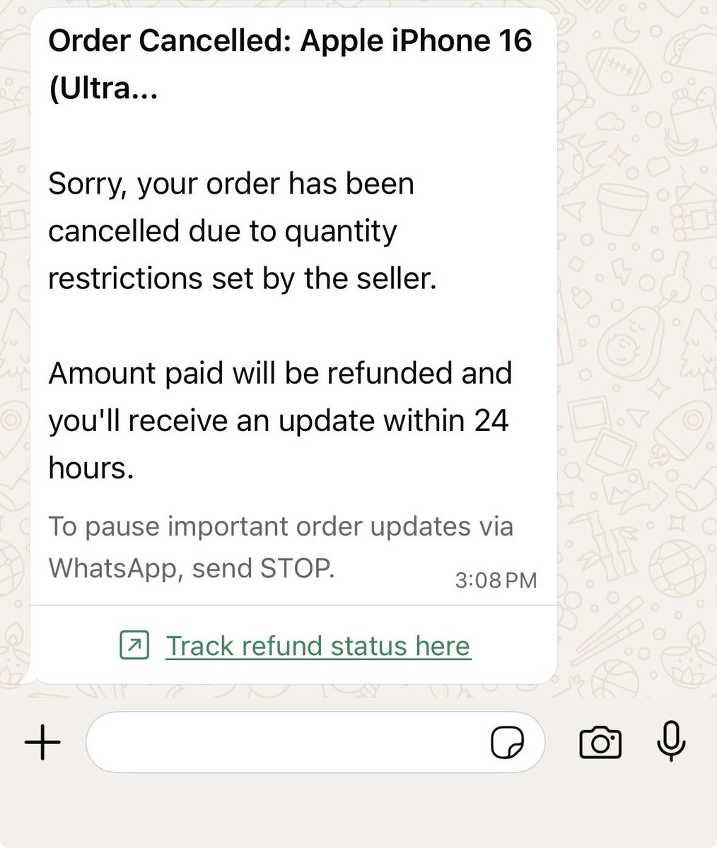PkrLakhchaura's tweet photo. Ordered iPhone 16 on 17% discount, after 3 days price increased by Flipkart and after that my order got cancelled. The reason given by Flipkart is insane. @flipkartsupport @Flipkart Pathetic and unprofessional. Shameless management. https://t.co/oVPw4j8Bqs