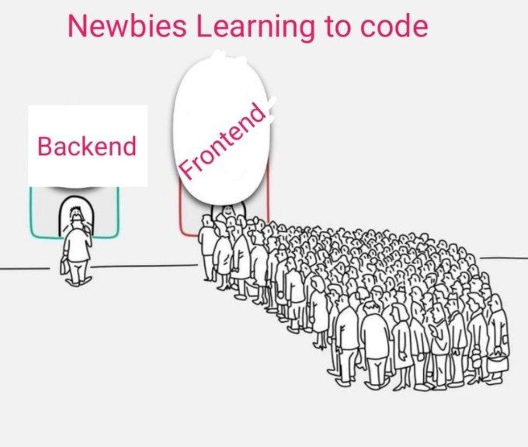 loop_and_code's tweet image. Newbies and Frontend devs what's your comment on this?