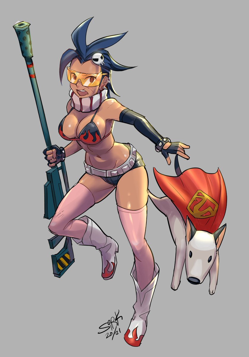 Gasolina as Yoko Littner and Krunk as Krypto the Superdog