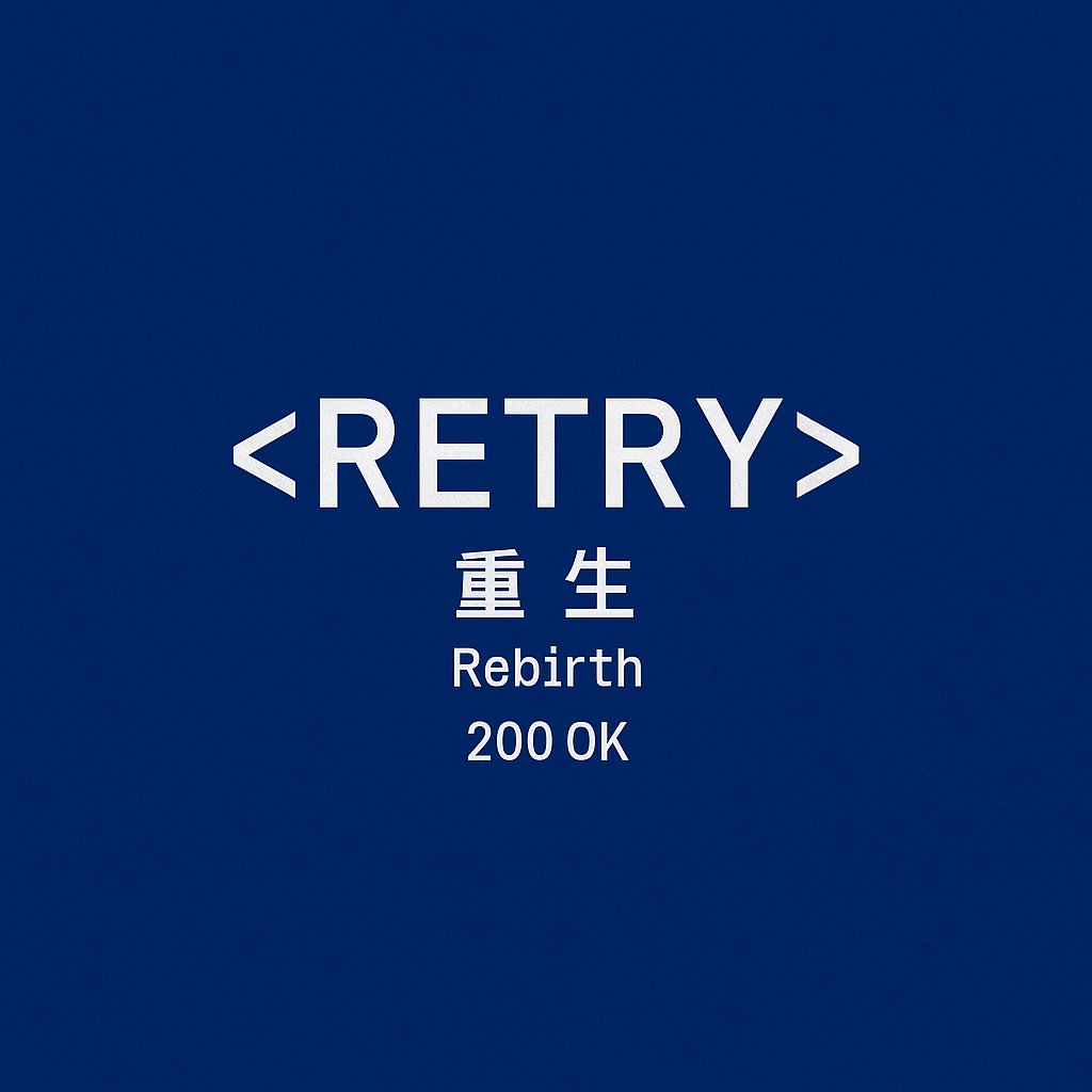 Retry402's tweet image. Retry = 重生