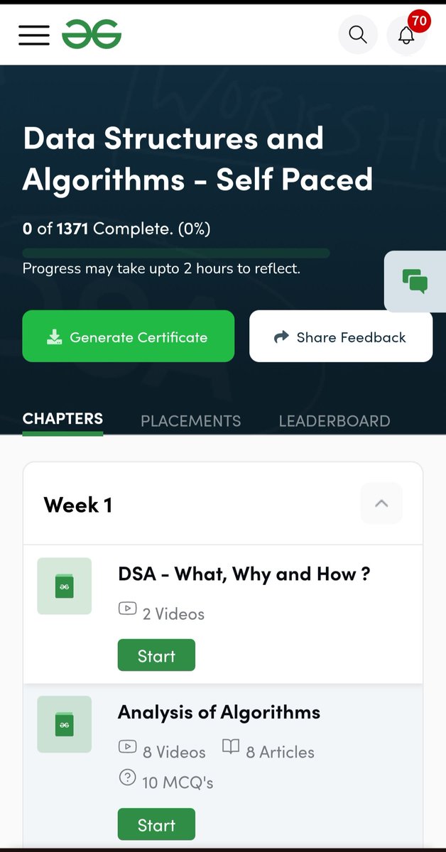 Abhinav_27_01's tweet image. Shoutout to @geeksforgeeks I can't believe I won the DSA Course giveaway after commenting 'Roko'! 🏏 Absolutely thrilled to receive the 100% off reward for their Data Structures and Algorithms - Self Paced Course. Thank you! 🙏
#CodingGoals #GeeksforGeeks #DSA