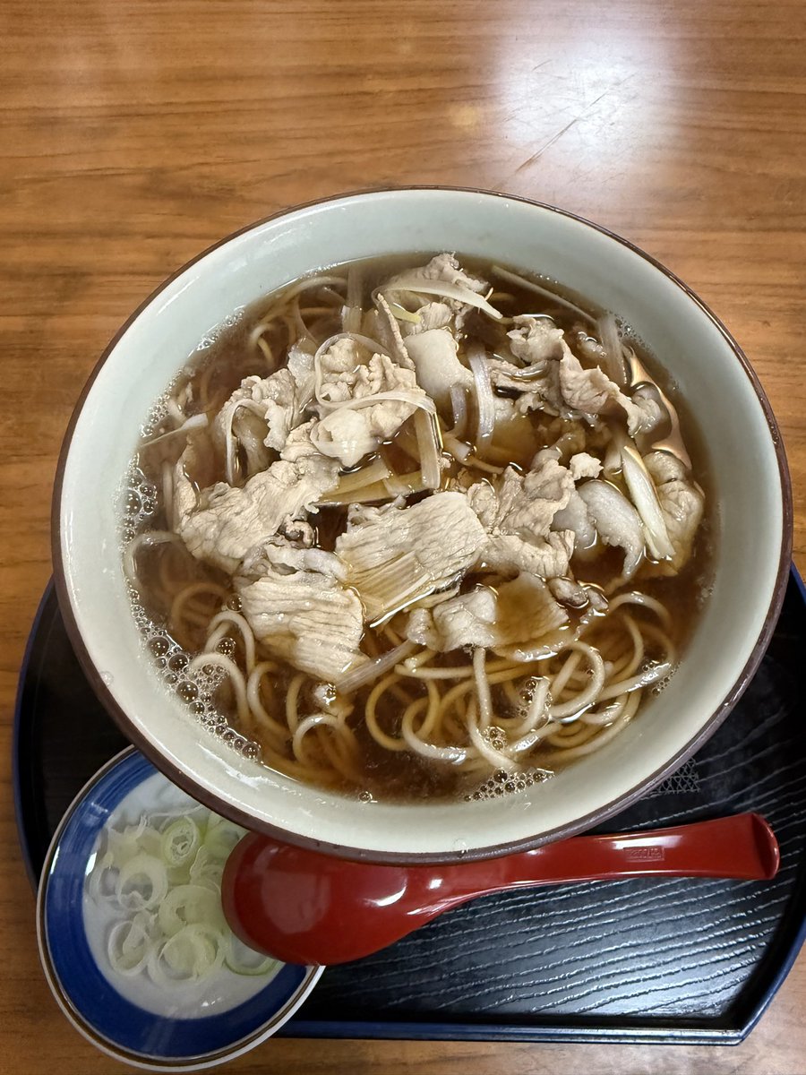 肉そばも美味しいです……(𖤣𖥧𖥣｡𖥧𖧧✩⋆*॰¨̮⋆｡˚