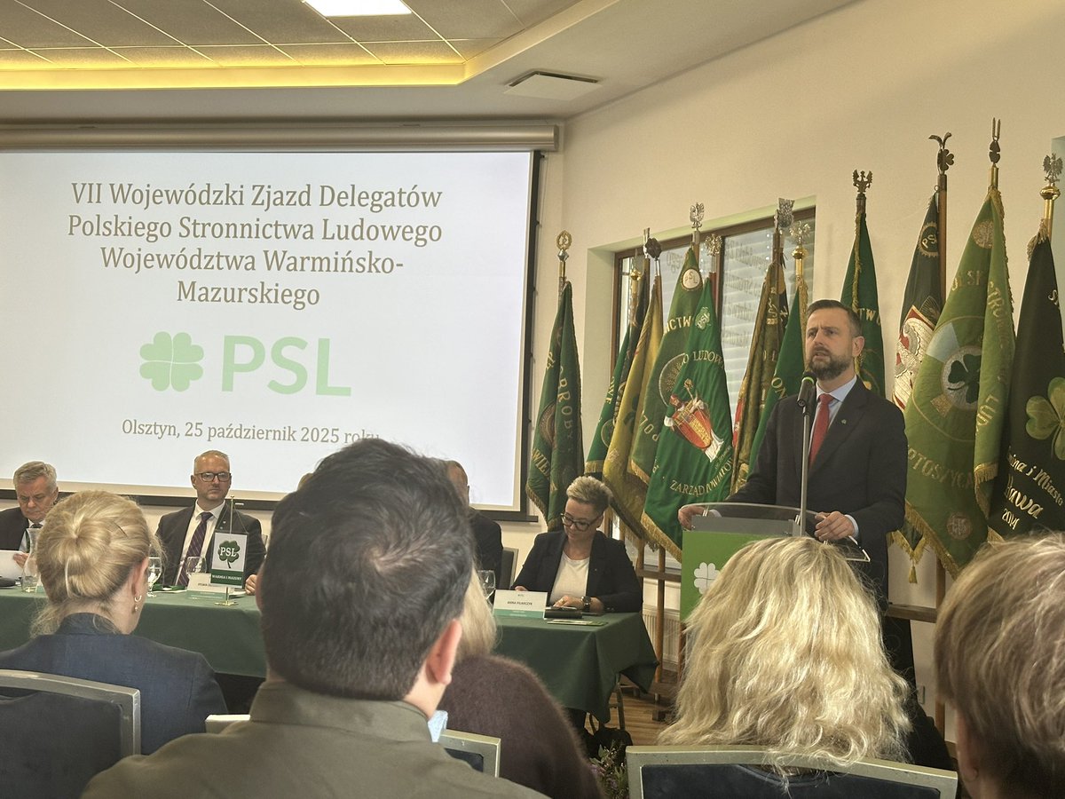 VII Wojewódzki Zjazd Delegatów PSL Wojewodztwa Warmińsko Mazurskiego <a href="/Paslawska/">Urszula Pasławska</a>  <a href="/KosiniakKamysz/">Władysław Kosiniak-Kamysz</a>