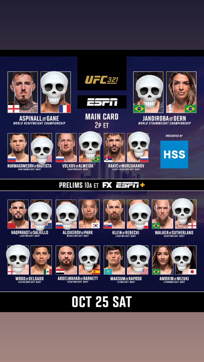 Picks. 
#UFC321