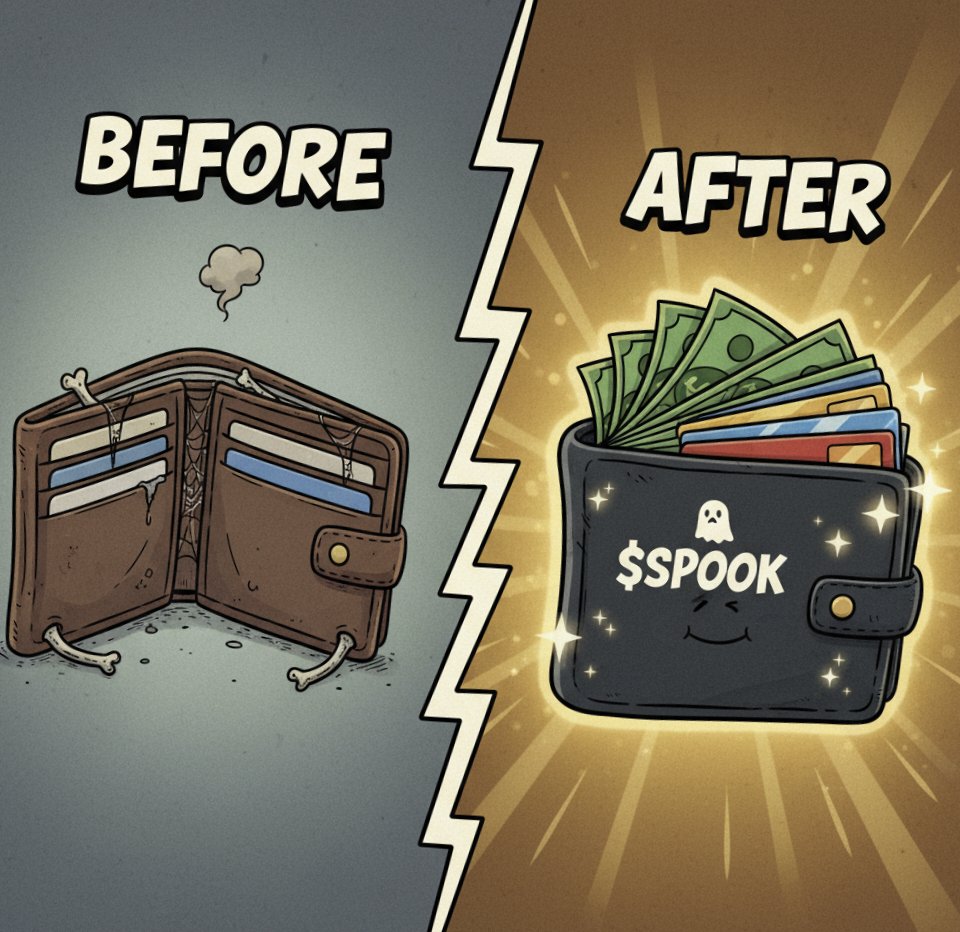 tas_onu's tweet photo. My wallet before $SPOOK drops vs.
my wallet after I snag my $SPOOK bag. 😂 Which one are you?
RT if you’re stacking the bags! Watch the glow-up: @Sp00kyCoin 💀
#MemeArmy #CryptoMemes #FunnyCrypto #WalletCheck #BagSecured https://t.co/7cjX6CNw5f