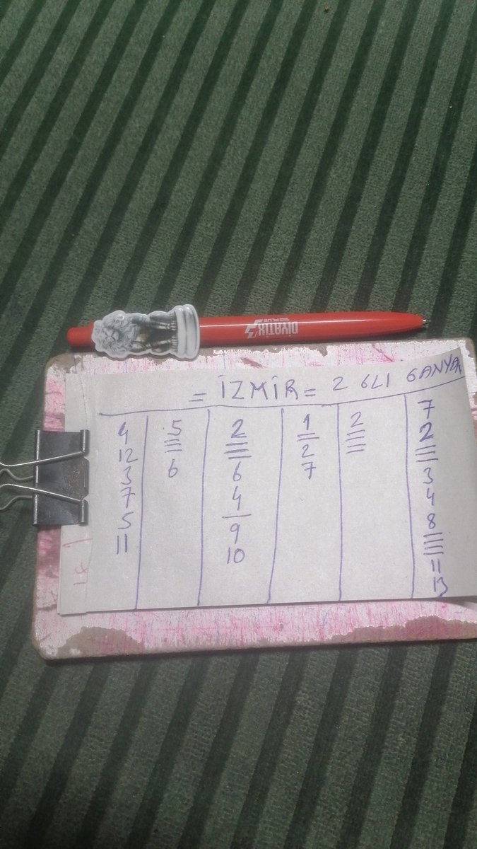 🧿İZMİR🧿
26LI GANYAN
BOL ŞANS DİLİYORUM ARKADAŞLAR