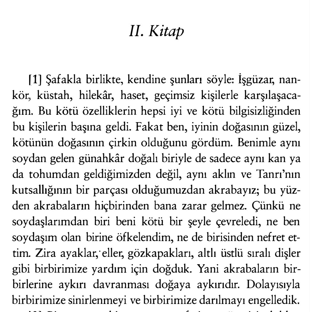 Hayır böyle demiyor. Çok daha derin bu mesele. Ekliyorum.