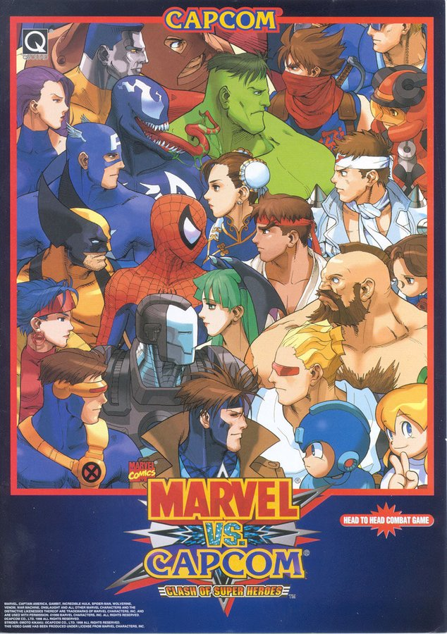 MLBの試合のポスターはMarvel vs Capcomをオマージュしている。