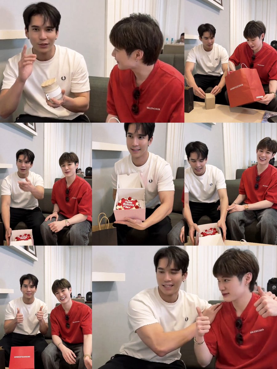 แล้วใครจะไม่เขินคลิปนี้
1. แกะของขวัญต่อหน้าพ่อกับแม่
2.คุณพ่อช่วยจัดของบนโต๊ะคุณแม่ช่วยถ่ายคลิป
3.พี่จะแบ่งเค้กพ่อกับแม่
4.อวดเค้กน้องกับพ่อแม่หนึ่ง
5.อาการเขินต่อหน้าผู้ใหญ่สอง
6.ติดสกินชิพแต่แพ้เสียงในหัวสาม
7.ขอบคุณครับแม่สี่
8.เกือบหอมน้องขอบคุณแต่เกรงใจพ่อแม่อยู่