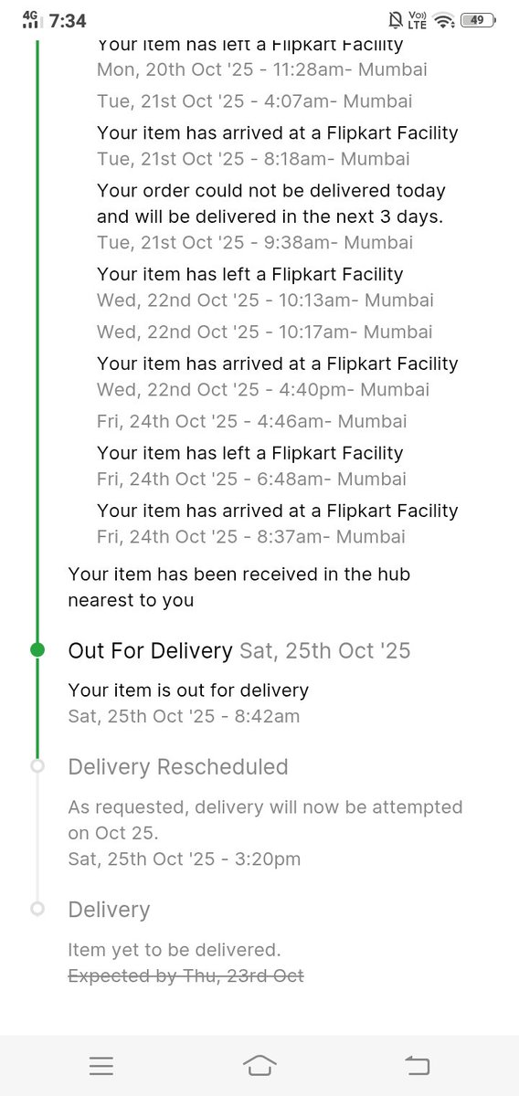 Vishakh13071530's tweet image. Hey @Flipkart, this delay is beyond frustrating. My order  has been pending for way too long and no one seems to care. Every update is just a new date! Is this how you treat your customers? #Flipkart #PoorService