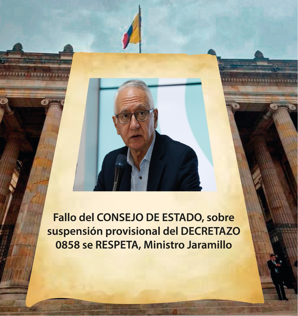 URGENTE, #MuerenPacientes 
Ordenes JUDICIALES son de obligatorio cumplimiento Sr. Ministro <a href="/GA_Jaramillo/">Guillermo Jaramillo</a>, usted está acostumbrado a incumplir las ORDENES JUDICIALES, la ley es para todos.

#Decreto0858Suspendido
