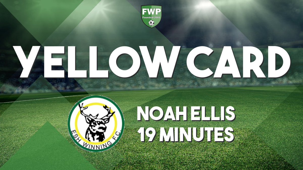 YELLOW CARD: Noah Ellis - Esh Winning (19') fwp.co/LzMLfy