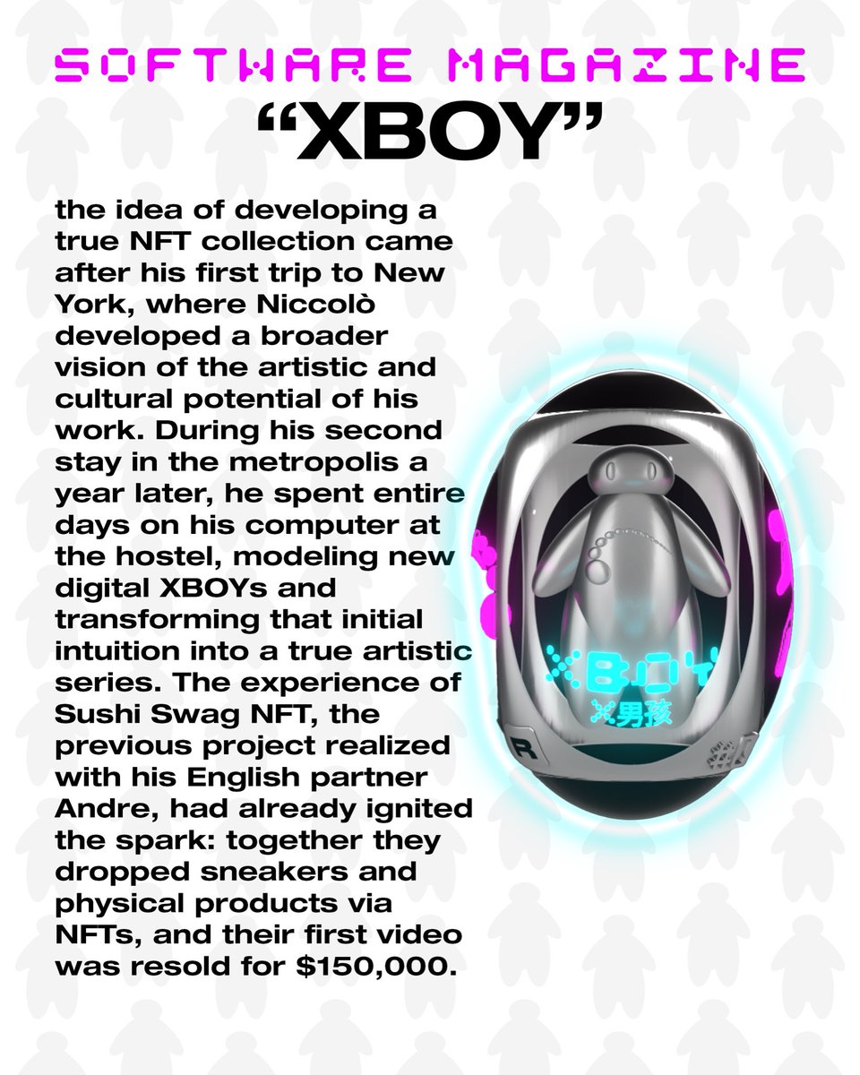softwareboy_'s tweet image. 🏴󠁧󠁢󠁥󠁮󠁧󠁿 XBOY: From a Blender experiment to a physical icon.
Discover the story of the first 3D printed toy in Italy, born by chance during online classes and evolved into a record-breaking NFT collection. softwareboy.studio/blogs/notizie