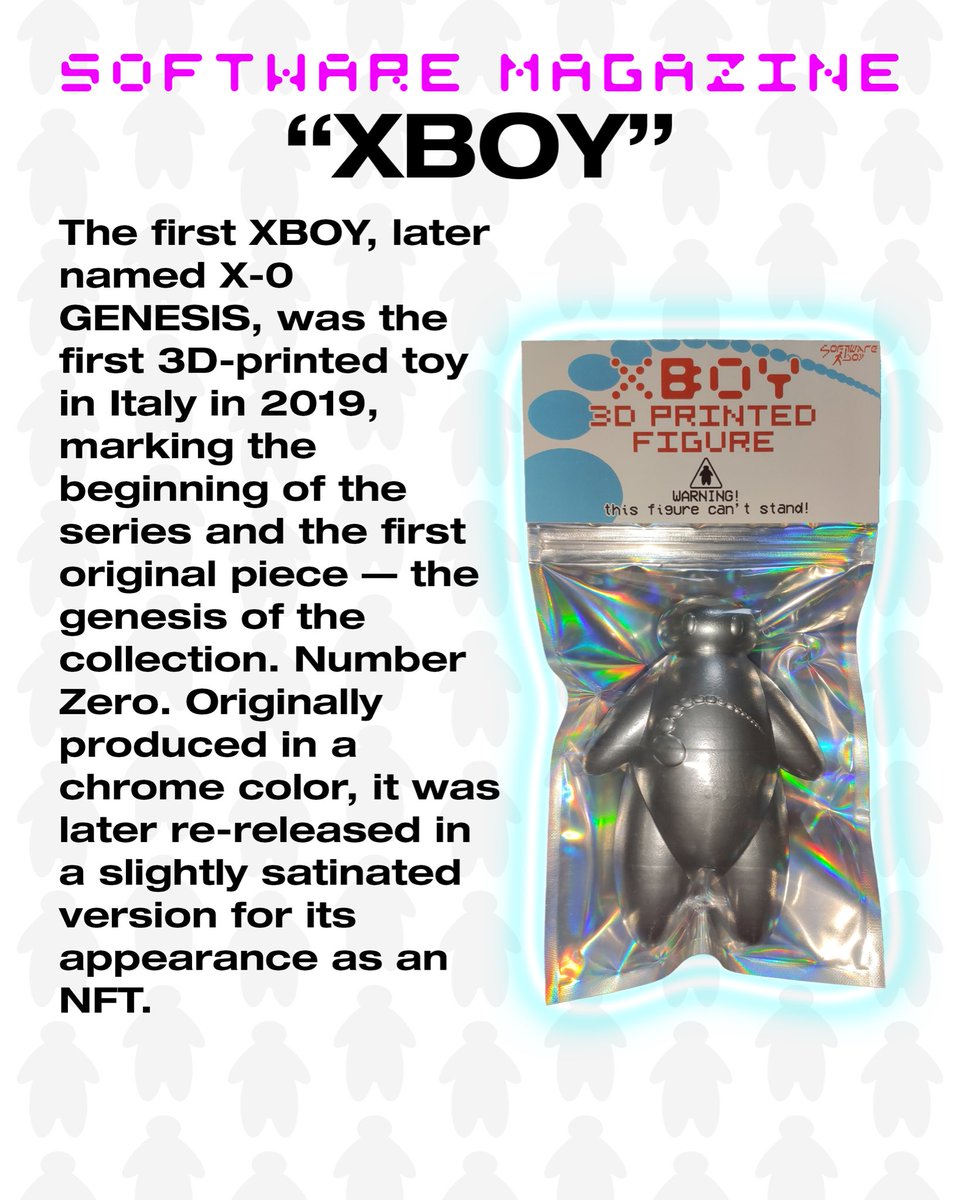softwareboy_'s tweet image. 🏴󠁧󠁢󠁥󠁮󠁧󠁿 XBOY: From a Blender experiment to a physical icon.
Discover the story of the first 3D printed toy in Italy, born by chance during online classes and evolved into a record-breaking NFT collection. softwareboy.studio/blogs/notizie