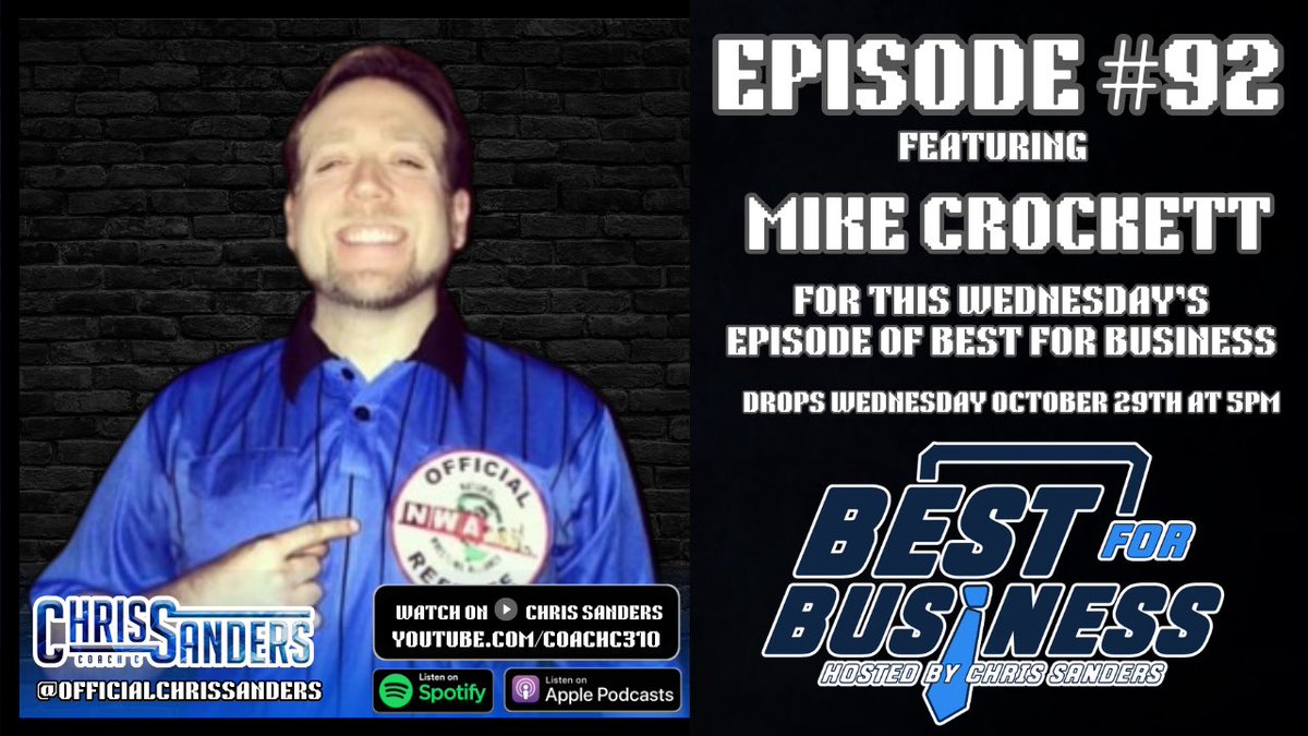ChrisSandersOff's tweet photo. TODAY IN NEW ENGLAND PRO WRESTLING HISTORY!
-
Episode 92 with Mike Crockett (@crocksox) drops Wednesday, October 29th at 5pm!
-
https://t.co/8bghY3QBlv https://t.co/vXpzOSfgko