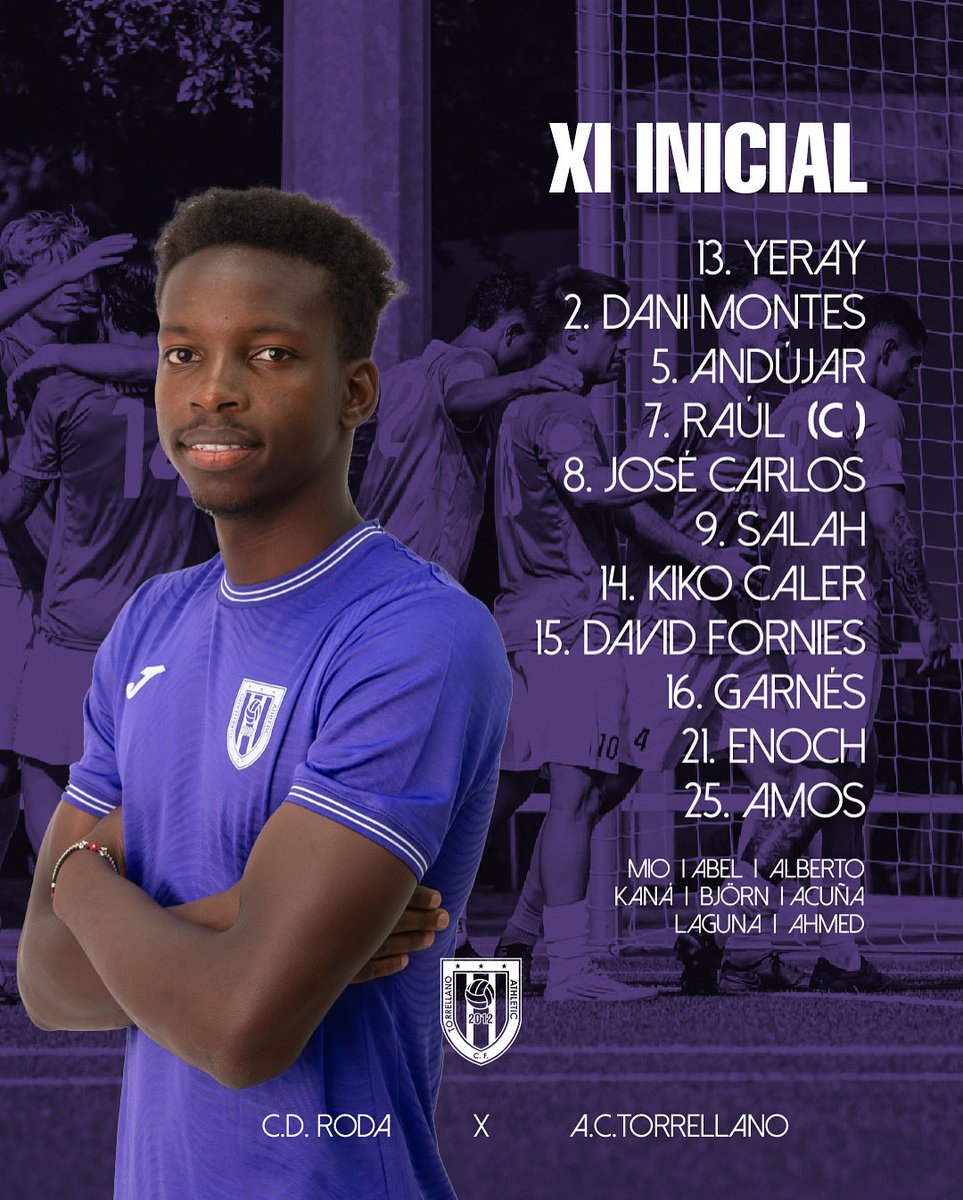 🟣 𝙊𝙉𝘾𝙀 𝙄𝙉𝙄𝘾𝙄𝘼𝙇 | Nuestros chicos para hoy

 #RodaTorrellano | #ACTorrellano