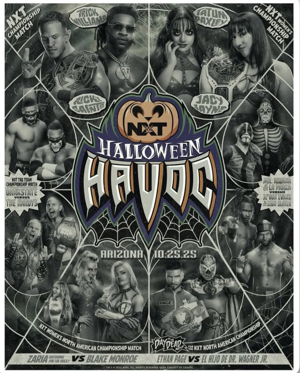 MrStoneWWE's tweet image. Straight from Ava’s office…
A card that will exceed expectations…
It’s #NXTHalloweenHavoc on @peacock