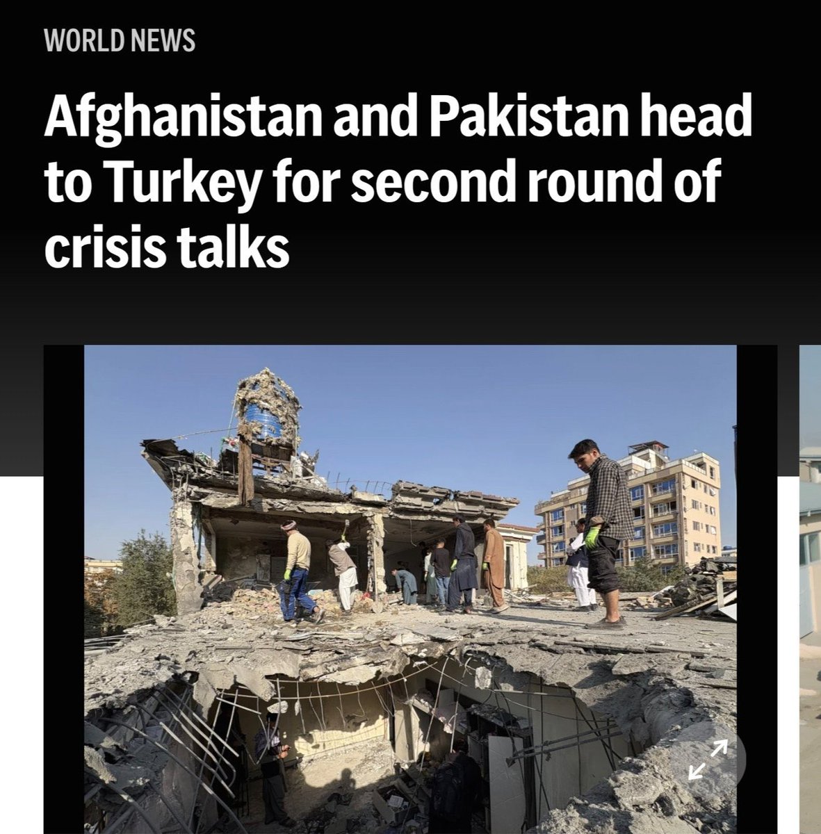 Afganistan ile Pakistan, kriz görüşmelerinin ikinci turu için Türkiye’de bir araya geliyor..
#Afganistan 
#sondakika 
#haber