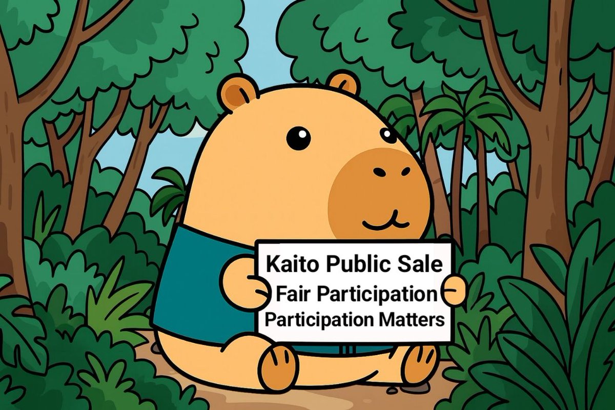 Fair Participation Matters Kaito Public Sale <a href="/KaitoAI/">Kaito AI 🌊</a> <a href="/banditxbt/">banditxbt</a>
<a href="/MaraCakeHotSale/">MaraCake (kaito arc) 🌊</a> <a href="/Punk9277/">Yu Hu 🌊</a>

Currently the structure of the Kaito Public Sale seems to benefit a small group of users while most others are left behind

If the sale had a Min/Max Allocation of $100 $5000, it would