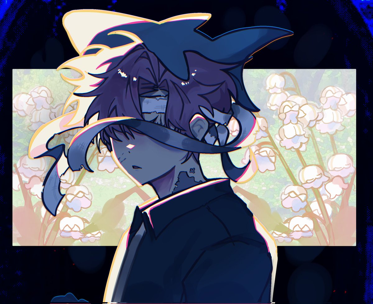 #좀이웃 
🦈🧟‍♂️

" 얼굴이 기억나질 않아 "