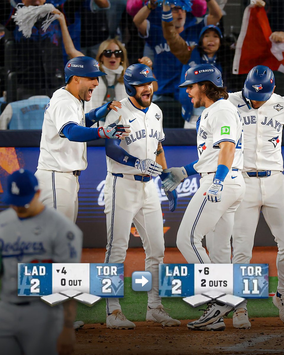 How special was last night’s 6th inning? 

🔹 We set a franchise Postseason record with 9 runs 

🔹 We set a franchise Postseason record sending 12 hitters to the plate 

🔹 We set a franchise Postseason record with 6 hits 

#WANTITALL