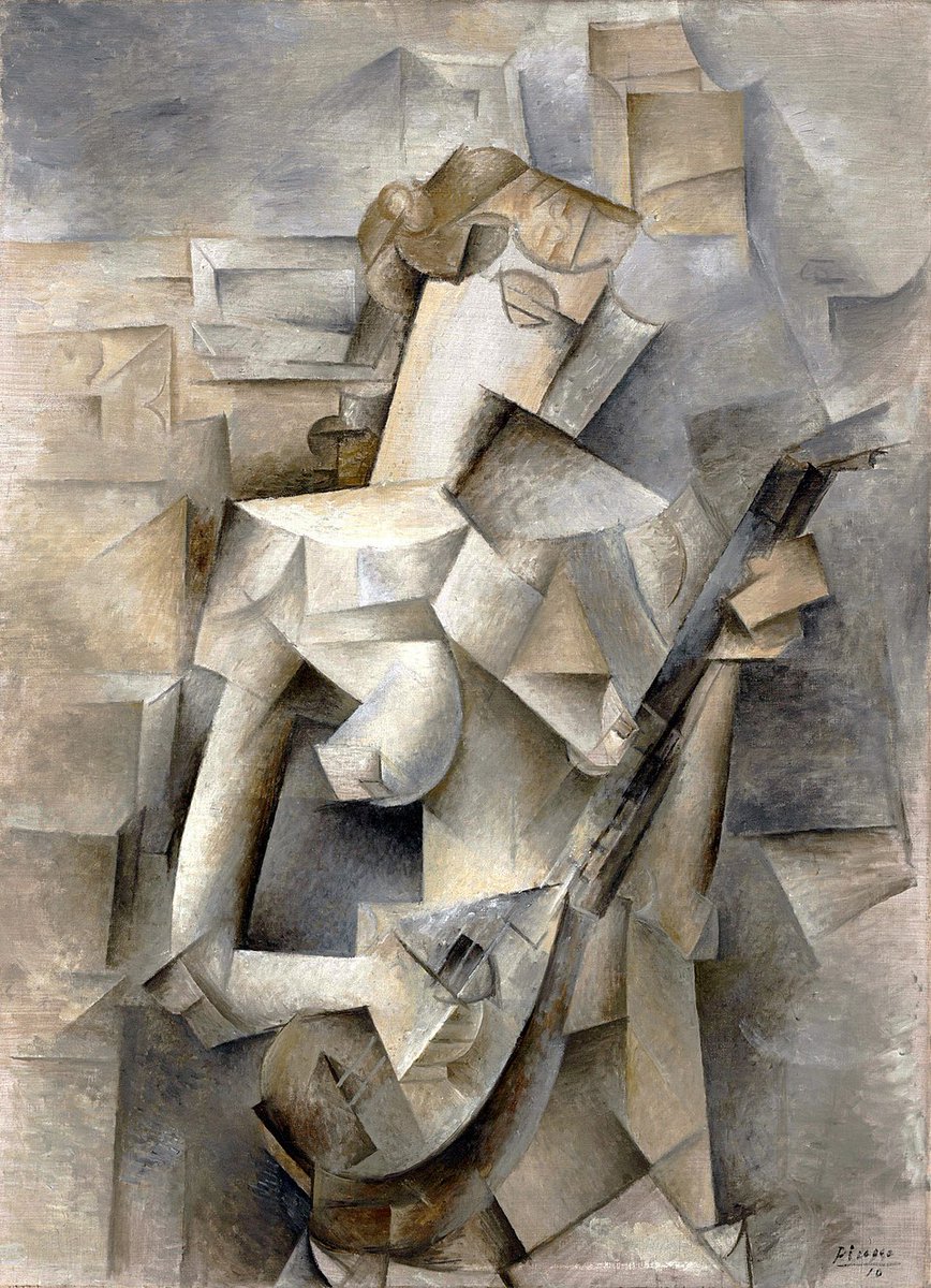 Pablo Picasso #botd 
Girl with a Mandolin (1910)