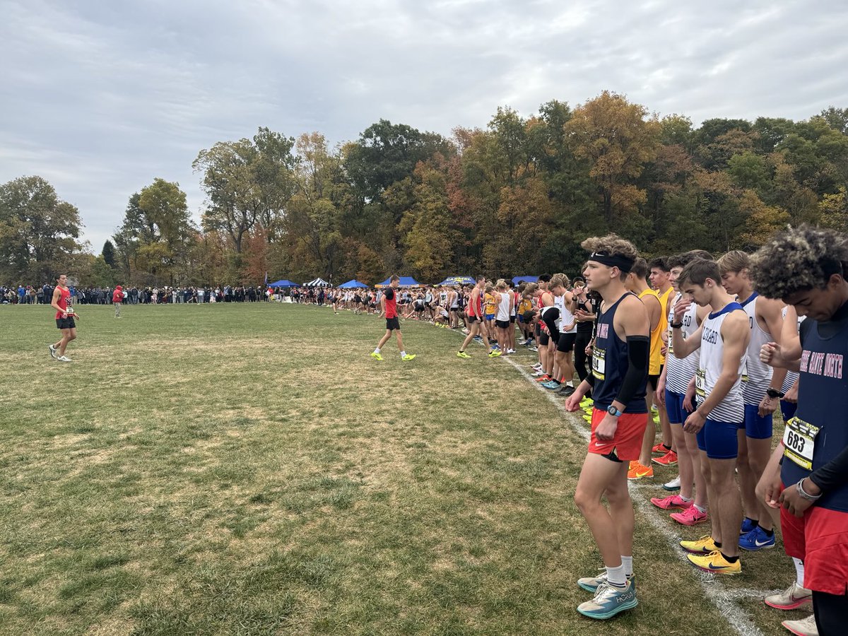 IHSAA Cross Countey regional about to get underway!  Good luck PH runner Kam Shields!