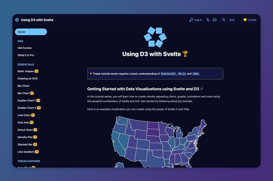 MadeWithSvelte's tweet image. The tutorial series @datavizsvelte guides you through building data visualizations with Svelte & D3 📈 - madewithsvelte.com/datavisualizat…