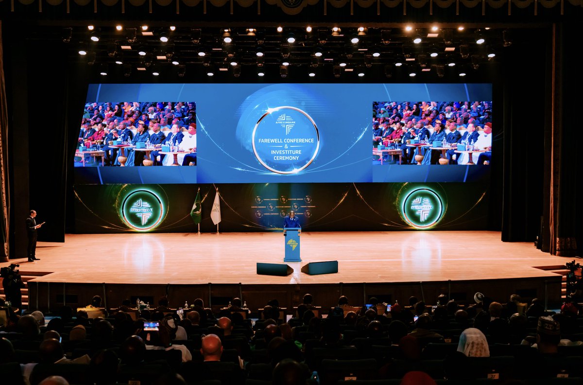 afreximbank's tweet photo. A moment of continental solidarity as leaders from across Africa extended goodwill messages during the official Investiture Ceremony.

Hon. Louis-Paul Motazé, Minister of Finance of the Republic of Cameroon, commended Afreximbank’s enduring partnership with member states and reaffirmed his government’s confidence in its leadership and future direction.

H.E. Selma Malika Haddadi, Deputy Chairperson of the African Union Commission, celebrated the Bank’s alignment with the African Union’s vision of economic integration, describing Afreximbank as “A vital engine driving the Africa We Want.”

Their remarks reflected a shared conviction that Africa’s prosperity depends on collective effort, visionary leadership, and institutions built to serve the continent’s people.

#Afreximbank #InvestitureCeremony #GlobalAfrica #DecadesofImpact