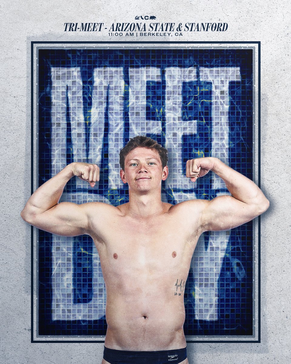 Day 2⃣ at Spieker 🏊‍♂️

🆚: No. 3 Arizona State, No. 8 Stanford  
📍: Berkeley, CA  
🕚: 11 AM PT
📺: calbea.rs/3WTu2Z0
📊: Meet Mobile    

#GoBears