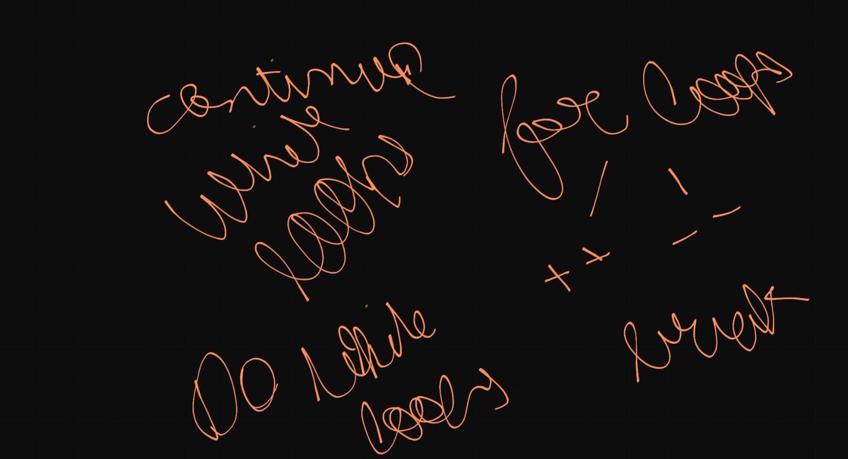 BhargavLearns's tweet image. Day 14 of becoming C language 🐐 
💫 I am done with Chapter 4, here's what I studied:
- While loop &amp; do while loop
- For loop for inc and dec
- break and continue
- assembly representation (basically they all use jmp instructions in a diff manner)
Will spend more time on loops