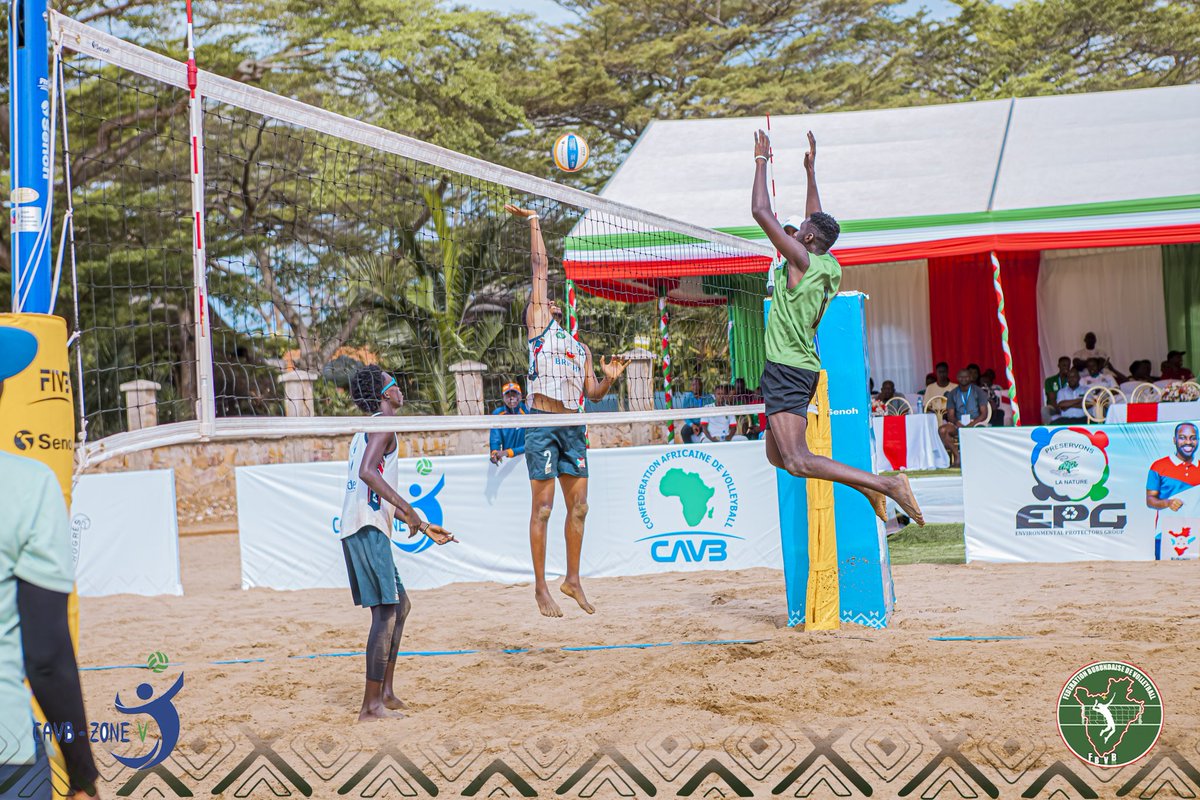 Bdi_vollleyball's tweet photo. 🥉 The 3rd place goes to the Ugandan team of Nancy and Peace, who defeated the Tanzanian duo Omary and Evalyne with a score of 2–1 (21-14, 17-21, 15-1

#CAVBZone5 #BeachVolleyball #AfroSports #CAVB #FIVB #EdenGardenResort  #amstelbrightburundi #extrafraîche #extraradieuse #FBVB https://t.co/rZ8i6Cfwrj