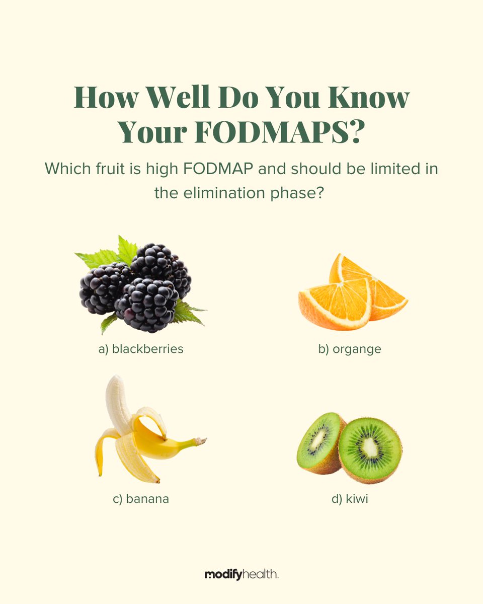 iModifyHealth's tweet image. Which of these fruits should be limited in the elimination phase? Let us know in the comments what you think

#modifyhealth #mealdelivery #fiber #ibs #ibsproblems #healthyeating #feelbetter #guthealth #celiac #glutenfree #lowfodmap #lowfodmapdiet #mediterranean #mediterraneandiet