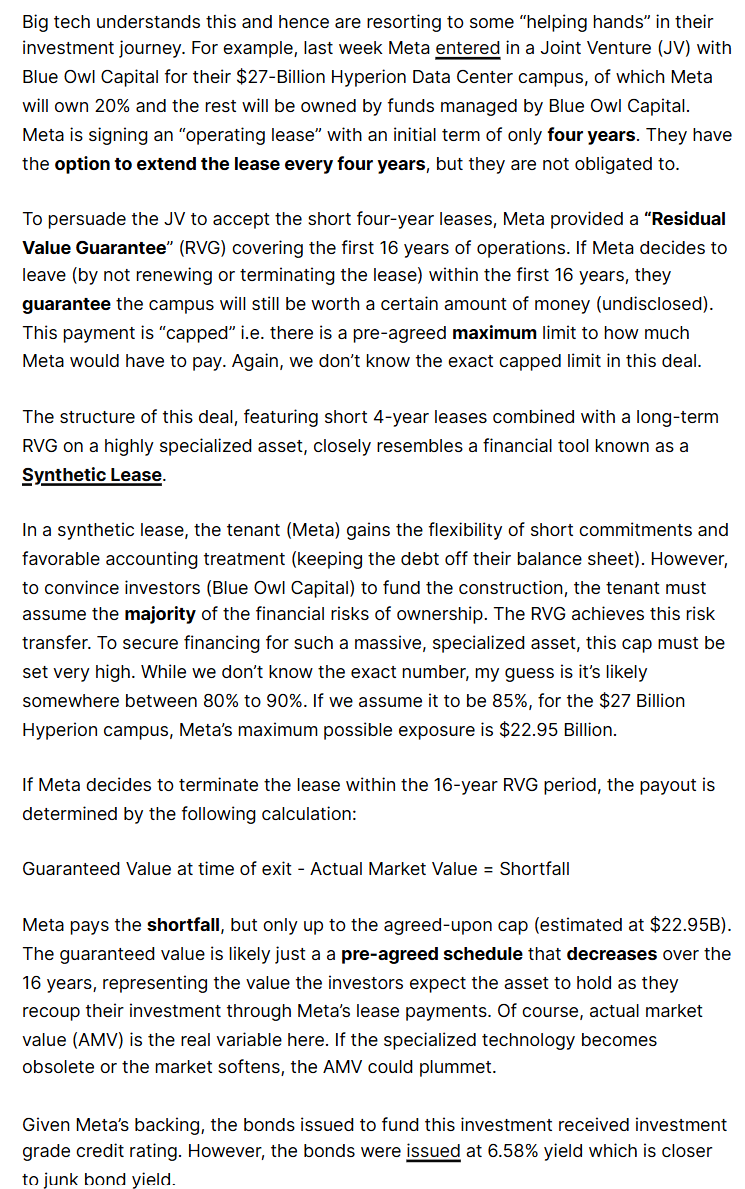 borrowed_ideas's tweet photo. Meta's Hyperion deal...The coming debt deluge?

$META 

read the full piece here: https://t.co/bYhn2Mp2Qq